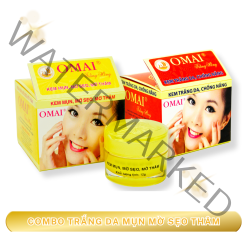Combo Trị Mụn Thâm Da Trắng Hồng Chống Nắng 12g